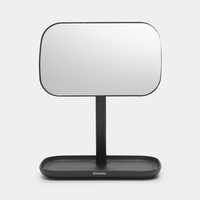 BRABANTIA MIRROR WITH STORAGE TRAY - DARK GREY