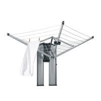 BRABANTIA WALLFIX ROTARY FOLD AWAY 24M CLOTHES LINE
