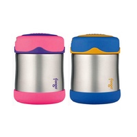 THERMOS FOOGO 290ml STAINLESS STEEL FOOD JAR - PINK OR BLUE