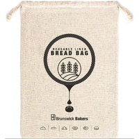 BRUNSWICK BAKERS REUSABLE LINEN BREAD BAG 30 x 40cm