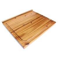 BRUNSWICK BAKERS REVERSIBLE ACACIA BAKERS BOARD WITH NON-SLIP MAT - 60 X 50CM
