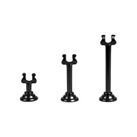 BLACK HARP SHAPE PLACE CARD MENU HOLDER - 3 SIZES