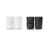 BRABANTIA SET 3 BATHROOM STORAGE POTS