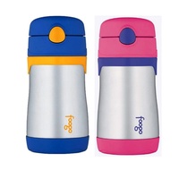 THERMOS FOOGO 290ml STAINLESS STEEL DRINK BOTTLE - PINK OR BLUE
