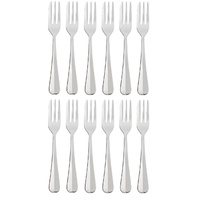 STANLEY ROGERS BAGUETTE CAKE FORKS - 12 PIECES