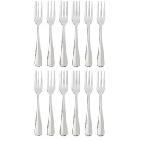 STANLEY ROGERS BAGUETTE CAKE FORKS - 12 PIECES
