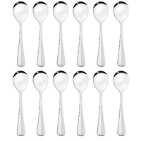 STANLEY ROGERS BAGUETTE FRUIT SPOONS - 12 PIECES