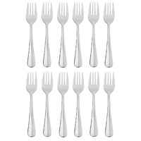 STANLEY ROGERS BAGUETTE FRUIT FORKS - 12 PIECES