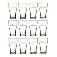 HEADMASTER CROWN NUCLEATED BEER CONICAL GLASSES 285ml - Set of 12