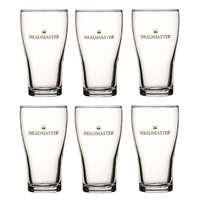 HEADMASTER CROWN NUCLEATED BEER CONICAL GLASSES 285ml - Set of 48