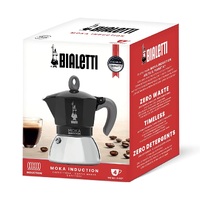 BIALETTI MOKA 4 CUP INDUCTION ESPRESSO MAKER - BLACK