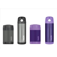 THERMOS 470ml FOOD JAR + BOTTLE - CHARCOAL OR PURPLE