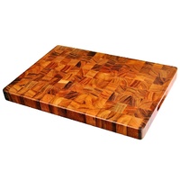 DAVIS & WADDELL ACACIA END GRAIN RECTANGULAR BOARD - 50 x 35cm x 4cm