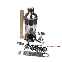 DELUXE 10 PIECE COCKTAIL SHAKER SET - WITH FREE BAR BLADE