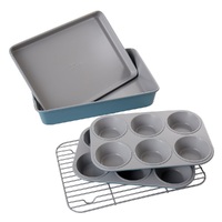 DAVIS & WADDELL MANOR 5 PIECE BAKEWARE SET BLUE