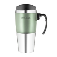 THERMOS THERMOCAFE 450ml TRAVEL MUG WITH HANDLE - GREEN