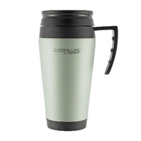 THERMOS THERMOCAFE 400ml STAINLESS STEEL OUTER FOAM INSULATED TRAVEL MUG - GREEN