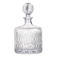 DAVIS AND WADDELL FINE FOODS DELUXE GLASS DECANTER 1.2L