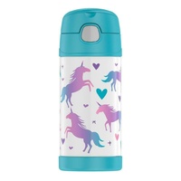 THERMOS FUNTAINER STAINLESS STEEL 355ml DRINK BOTTLE - UNICORNS