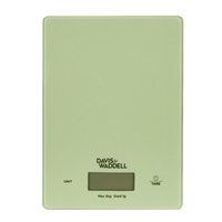DAVIS & WADDELL 5kg DIGITAL KITCHEN SCALE - GREEN