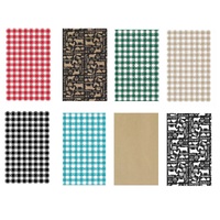 GINGHAM GREASEPROOF PAPER - PACK 200
