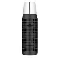 THERMOS 470ml INSULATED FLASK - PLAID GREY