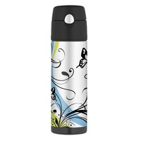 THERMOS 530ml STAINLESS STEEL VACUUM HYDRATION BOTTLE - BUTTERFLY