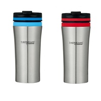 THERMOS THERMOCAFE DOUBLE WALL STAINLESS STEEL TRAVEL TUMBLER 380ml- RED OR BLUE