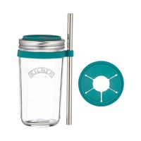 KILNER GLASS SMOOTHIE MAKING SET 500ml