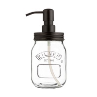 KILNER LIQUID SOAP & HAND LOTION GLASS DISPENSER 500ml