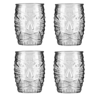 LIBBEY TIKI DOUBLE OLD FASHIONED GLASS 470ml - Set of 4