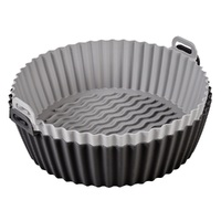 MASTERPRO REUSABLE SILICONE AIR FRYER INSERT 2 PC SET - ROUND