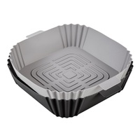 MASTERPRO REUSABLE SILICONE AIR FRYER INSERT 2 PC SET - SQUARE