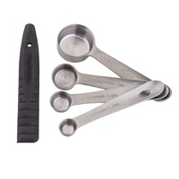 MASTERPRO PROFESSIONAL MEASURING SPOONS WITH LEVELLER 5PCS SET