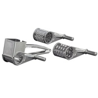 MASTERPRO DELUXE ROTARY GRATER WITH 3 BLADES