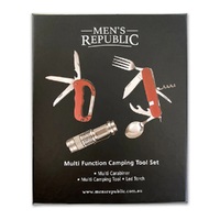MEN'S REPUBLIC CAMPING MULTIFUNCTION TOOL SET AND TORCH