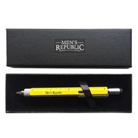 MEN'S REPUBLIC STYLUS PEN POCKET MULTI TOOL 9 IN 1 - YELLOW