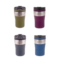 OASIS CAFE STAINLESS STEEL DOUBLE WALL TRAVEL MUG 280ml