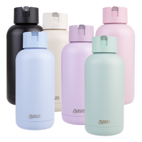 OASIS CERAMIC LINED STAINLESS STEEL TRIPLE WALL DRINK BOTTLE 1.5L