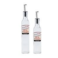 KITCHENWORKS OIL or VINEGAR BOTTLE WITH POURER AND CAP - 250ml or 500ml