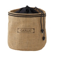 PANTRY HESSIAN PRESERVING BAG - GARLIC