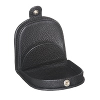 PIERRE CARDIN MENS RFID PROTECTED COIN PURSE - BLACK ITALIAN LEATHER