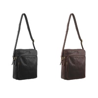 PIERRE CARDIN LEATHER CROSS BODY IPAD BAG