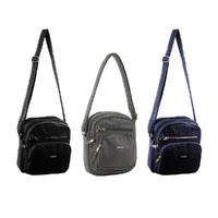PIERRE CARDIN NYLON ANTI-THEFT CROSS BODY BAG