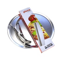 AL DENTE PIZZA FLAT PACK - 2 X 300MM PIZZA PLATES AND ROCKING CUTTER + GRIPPER