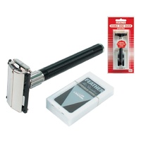 FEATHER DOUBLE EDGE RAZOR POPULAR SET