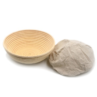 BRUNSWICK BAKERS BREAD BANNETON WITH LINING - ROUND 23cm