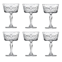 RCR TATTOO CHAMPAGNE DESSERT GOBLET SET 6 - 268ml