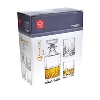 RCR OPERA CRYSTAL LIQUOR SET - DECANTER & SET OF 2 GLASSES