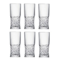 RCR MIXOLOGY SOUL HIGHBALL CRYSTAL TUMBLERS SET 6 - 350ml